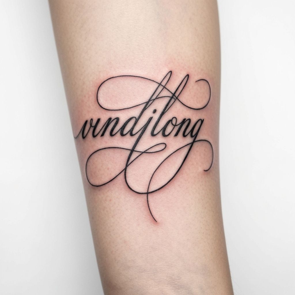 Lettering Tattoo – Kalligrafie, Someonesink EF Erfurt